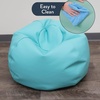 image:imageChildrens Factory Go2 Bean Bag Gray CF610245 26 Kids Reading Chair Toddler Playroom and Preschool Beanbag Flexible Seating Classroom Furniture GreyAqua