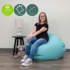 image:imageChildrens Factory Go2 Bean Bag Gray CF610245 26 Kids Reading Chair Toddler Playroom and Preschool Beanbag Flexible Seating Classroom Furniture GreyAqua