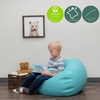 image:imageChildrens Factory Go2 Bean Bag Gray CF610245 26 Kids Reading Chair Toddler Playroom and Preschool Beanbag Flexible Seating Classroom Furniture GreyAqua