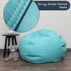 image:imageChildrens Factory Go2 Bean Bag Gray CF610245 26 Kids Reading Chair Toddler Playroom and Preschool Beanbag Flexible Seating Classroom Furniture GreyAqua