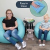 image:imageChildrens Factory Go2 Bean Bag Gray CF610245 26 Kids Reading Chair Toddler Playroom and Preschool Beanbag Flexible Seating Classroom Furniture GreyAqua