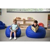 image:imageChildrens Factory Go2 Bean Bag Gray CF610245 26 Kids Reading Chair Toddler Playroom and Preschool Beanbag Flexible Seating Classroom Furniture GreyBlue
