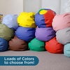 image:imageChildrens Factory Go2 Bean Bag Gray CF610245 26 Kids Reading Chair Toddler Playroom and Preschool Beanbag Flexible Seating Classroom Furniture GreyBlue