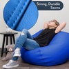 image:imageChildrens Factory Go2 Bean Bag Gray CF610245 26 Kids Reading Chair Toddler Playroom and Preschool Beanbag Flexible Seating Classroom Furniture GreyBlue