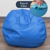 image:imageChildrens Factory Go2 Bean Bag Gray CF610245 26 Kids Reading Chair Toddler Playroom and Preschool Beanbag Flexible Seating Classroom Furniture GreyDeep Water