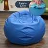 image:imageChildrens Factory Go2 Bean Bag Gray CF610245 26 Kids Reading Chair Toddler Playroom and Preschool Beanbag Flexible Seating Classroom Furniture GreyDeep Water