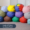 image:imageChildrens Factory Go2 Bean Bag Gray CF610245 26 Kids Reading Chair Toddler Playroom and Preschool Beanbag Flexible Seating Classroom Furniture GreyDeep Water
