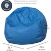 image:imageChildrens Factory Go2 Bean Bag Gray CF610245 26 Kids Reading Chair Toddler Playroom and Preschool Beanbag Flexible Seating Classroom Furniture GreyDeep Water