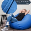 image:imageChildrens Factory Go2 Bean Bag Gray CF610245 26 Kids Reading Chair Toddler Playroom and Preschool Beanbag Flexible Seating Classroom Furniture GreyDeep Water