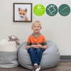 image:imageChildrens Factory Go2 Bean Bag Gray CF610245 26 Kids Reading Chair Toddler Playroom and Preschool Beanbag Flexible Seating Classroom Furniture GreyGrey