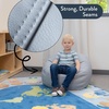 image:imageChildrens Factory Go2 Bean Bag Gray CF610245 26 Kids Reading Chair Toddler Playroom and Preschool Beanbag Flexible Seating Classroom Furniture GreyGrey