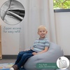 image:imageChildrens Factory Go2 Bean Bag Gray CF610245 26 Kids Reading Chair Toddler Playroom and Preschool Beanbag Flexible Seating Classroom Furniture GreyGrey