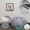 image:imageChildrens Factory Go2 Bean Bag Gray CF610245 26 Kids Reading Chair Toddler Playroom and Preschool Beanbag Flexible Seating Classroom Furniture GreyGrey