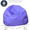 image:imageChildrens Factory Go2 Bean Bag Gray CF610245 26 Kids Reading Chair Toddler Playroom and Preschool Beanbag Flexible Seating Classroom Furniture GreyPurple