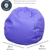 image:imageChildrens Factory Go2 Bean Bag Gray CF610245 26 Kids Reading Chair Toddler Playroom and Preschool Beanbag Flexible Seating Classroom Furniture GreyPurple