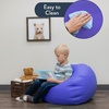 image:imageChildrens Factory Go2 Bean Bag Gray CF610245 26 Kids Reading Chair Toddler Playroom and Preschool Beanbag Flexible Seating Classroom Furniture GreyPurple