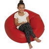 image:imageChildrens Factory Go2 Bean Bag Gray CF610245 26 Kids Reading Chair Toddler Playroom and Preschool Beanbag Flexible Seating Classroom Furniture GreyRed
