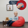 image:imageChildrens Factory Go2 Bean Bag Gray CF610245 26 Kids Reading Chair Toddler Playroom and Preschool Beanbag Flexible Seating Classroom Furniture GreyRed