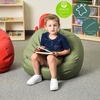 image:imageChildrens Factory Go2 Bean Bag Gray CF610245 26 Kids Reading Chair Toddler Playroom and Preschool Beanbag Flexible Seating Classroom Furniture GreySage