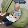 image:imageChildrens Factory Go2 Bean Bag Gray CF610245 26 Kids Reading Chair Toddler Playroom and Preschool Beanbag Flexible Seating Classroom Furniture GreySage