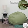 image:imageChildrens Factory Go2 Bean Bag Gray CF610245 26 Kids Reading Chair Toddler Playroom and Preschool Beanbag Flexible Seating Classroom Furniture GreySage