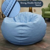 image:imageChildrens Factory Go2 Bean Bag Gray CF610245 26 Kids Reading Chair Toddler Playroom and Preschool Beanbag Flexible Seating Classroom Furniture GreySky Blue