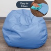 image:imageChildrens Factory Go2 Bean Bag Gray CF610245 26 Kids Reading Chair Toddler Playroom and Preschool Beanbag Flexible Seating Classroom Furniture GreySky Blue