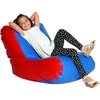image:imageChildrens Factory School Age High Back Lounger Kids Bean Bag Chair Flexible Seating Classroom Furniture for HomeschoolsPlayroomsDaycares BlueRedBluered
