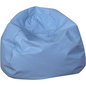 image:imageChildrens Factory Go2 Bean Bag Gray CF610245 26 Kids Reading Chair Toddler Playroom and Preschool Beanbag Flexible Seating Classroom Furniture GreySky Blue