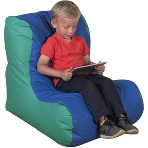 image:imageChildrens Factory School Age High Back Lounger Kids Bean Bag Chair Flexible Seating Classroom Furniture for HomeschoolsPlayroomsDaycares BlueRedBluegreen