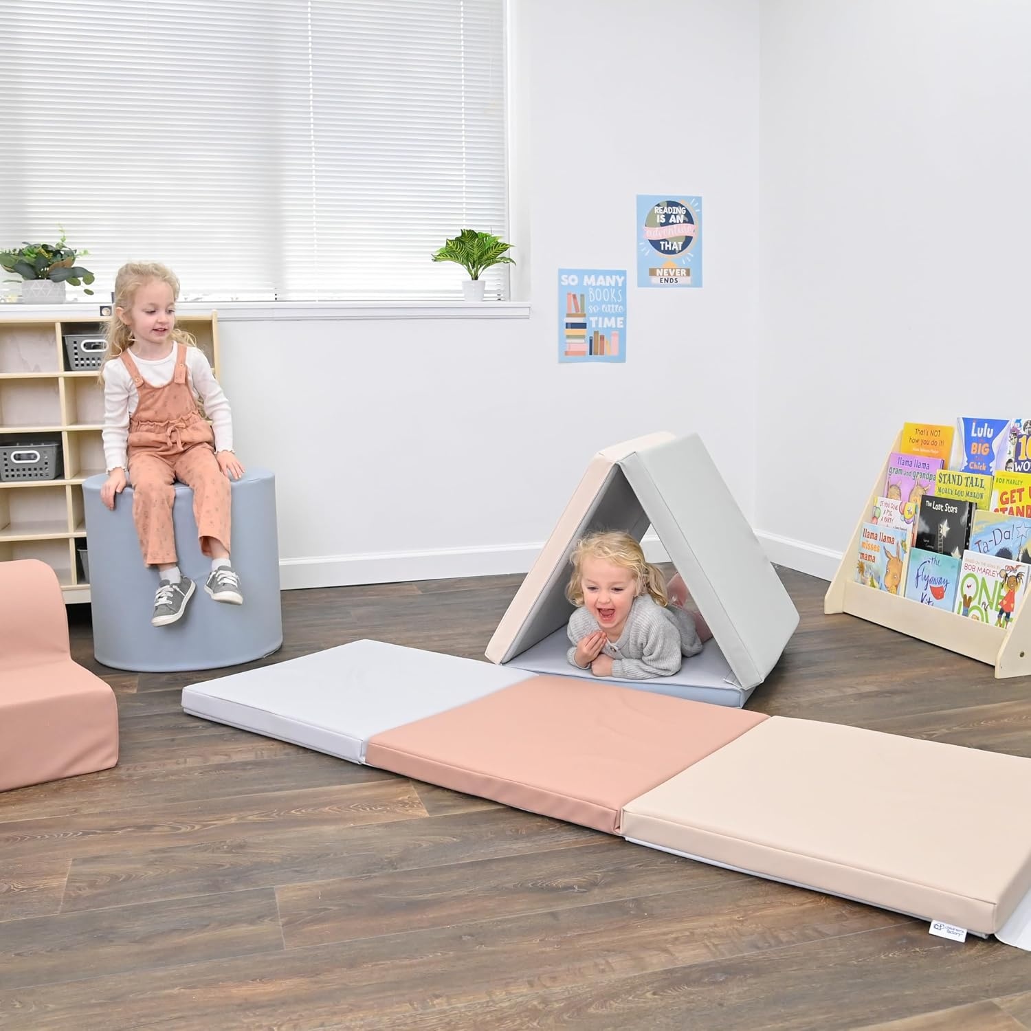 image:imageChildrens Factory Tent Box Mats Foldable Cushioned Floor Mat for Kids Daycare Floor Mat for Babies and Kids Soothing Elements Colorway Set of 2Elements