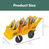 image:imageAngeles Bye Bye Buggy Daycare Stroller 4 Passenger Red  Easy to Fasten 5 Point Safety Harness and Parking Break 360 Pivoting PunctureProof Fat Tires Stroller Toddler6 Passenger Yellow