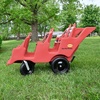 image:imageAngeles Bye Bye Buggy Daycare Stroller 4 Passenger Red  Easy to Fasten 5 Point Safety Harness and Parking Break 360 Pivoting PunctureProof Fat Tires Stroller Toddler6 Passenger Red