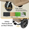 image:imageAngeles Bye Bye Buggy Daycare Stroller 4 Passenger Red  Easy to Fasten 5 Point Safety Harness and Parking Break 360 Pivoting PunctureProof Fat Tires Stroller Toddler6 Passenger Tan