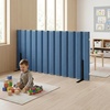 image:imageAngeles Room Divider Acoustic Room Divider Panel Blue 30 X 6  Noise Reducing Wall Divider Freestanding Privacy Screen for Classroom Rollup Storage and Partition Feet IncludedBlue