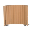 image:imageAngeles Room Divider Acoustic Room Divider Panel Blue 30 X 6  Noise Reducing Wall Divider Freestanding Privacy Screen for Classroom Rollup Storage and Partition Feet IncludedNatural Tan