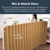 image:imageAngeles Room Divider Acoustic Room Divider Panel Blue 30 X 6  Noise Reducing Wall Divider Freestanding Privacy Screen for Classroom Rollup Storage and Partition Feet IncludedNatural Tan