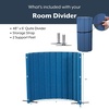 image:imageAngeles Room Divider Acoustic Room Divider Panel Blue 30 X 6  Noise Reducing Wall Divider Freestanding Privacy Screen for Classroom Rollup Storage and Partition Feet IncludedBlue