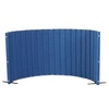 image:imageAngeles Room Divider Acoustic Room Divider Panel Blue 30 X 6  Noise Reducing Wall Divider Freestanding Privacy Screen for Classroom Rollup Storage and Partition Feet IncludedBlue