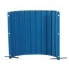 image:imageAngeles Room Divider Acoustic Room Divider Panel Blue 30 X 6  Noise Reducing Wall Divider Freestanding Privacy Screen for Classroom Rollup Storage and Partition Feet IncludedBlue