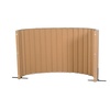 image:imageAngeles Room Divider Acoustic Room Divider Panel Blue 30 X 6  Noise Reducing Wall Divider Freestanding Privacy Screen for Classroom Rollup Storage and Partition Feet IncludedNatural Tan