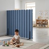 image:imageAngeles Room Divider Acoustic Room Divider Panel Blue 30 X 6  Noise Reducing Wall Divider Freestanding Privacy Screen for Classroom Rollup Storage and Partition Feet IncludedBlue