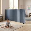 image:imageAngeles Room Divider Acoustic Room Divider Panel Blue 30 X 6  Noise Reducing Wall Divider Freestanding Privacy Screen for Classroom Rollup Storage and Partition Feet IncludedGrey