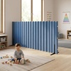 image:imageAngeles Room Divider Acoustic Room Divider Panel Blue 30 X 6  Noise Reducing Wall Divider Freestanding Privacy Screen for Classroom Rollup Storage and Partition Feet IncludedBlue