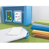 image:imageAngeles Sleeping Cot Daycare Essentials Ocean Blue Standard Set of 4  Fully Assembled Toddler Cot Breatheable SofTex Mesh amp Durable Steel Frame Stackable Cots for Preschools and DaycaresOcean Blue
