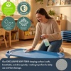 image:imageAngeles Sleeping Cot Daycare Essentials Ocean Blue Standard Set of 4  Fully Assembled Toddler Cot Breatheable SofTex Mesh amp Durable Steel Frame Stackable Cots for Preschools and DaycaresOcean Blue