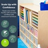 image:imageAngeles Value Line MultiSection Storage 48 L x 36 H Kids Storage Organizer Playroom Essentials for Classroom Nursery Montessori School Natural