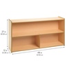 image:imageAngeles Value Line Preschool 2Shelf Storage 48 L x 27 H Kids Storage Organizer Kids Bookshelf for Classroom Playroom Nursery Montessori School Natural