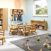 image:imageAngeles Value Line Preschool 2Shelf Storage 48 L x 27 H Kids Storage Organizer Kids Bookshelf for Classroom Playroom Nursery Montessori School Natural