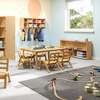 image:imageAngeles Value Line Preschool 2Shelf Storage 48 L x 27 H Kids Storage Organizer Kids Bookshelf for Classroom Playroom Nursery Montessori School Natural